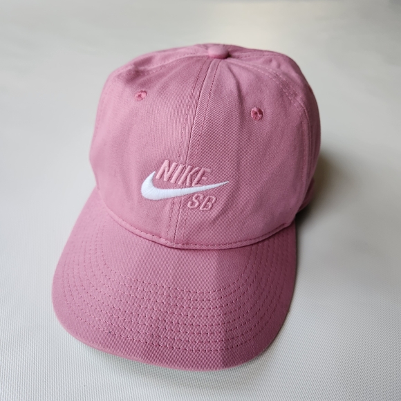 Nike Accessories - Nike SB Pink Baseball Cap With Green Brim